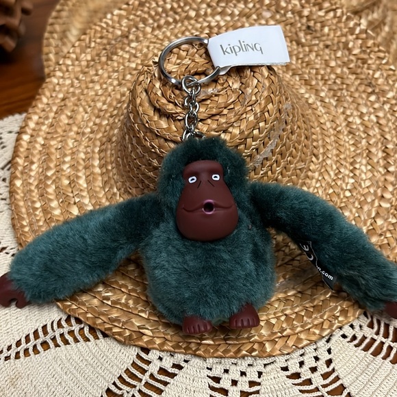 Kipling Red and Green Stuffed Animal Keychains - Picture 5 of 12